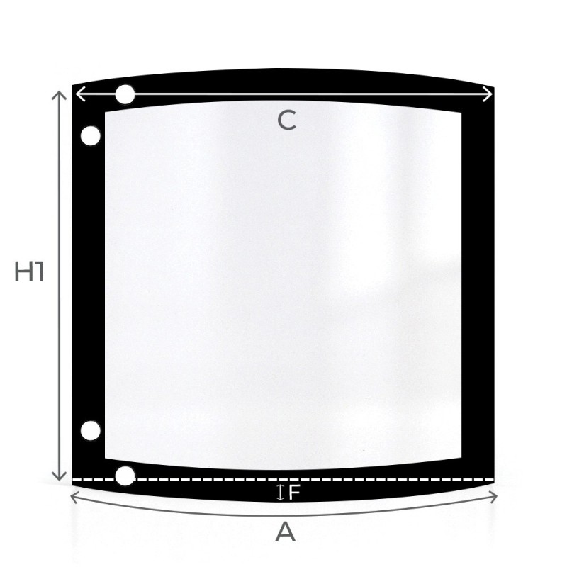 Vitre Courbe - Oranier AMOS 120 - Schéma