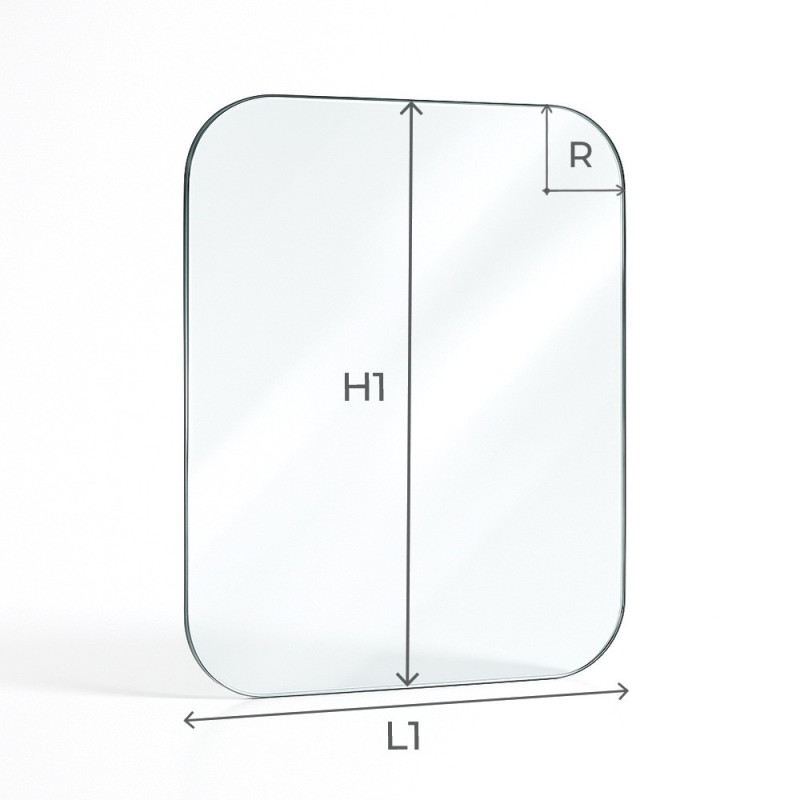 Vidre pla amb 4 angles arrodonits, estufes de llenya i llars de foc – Capska