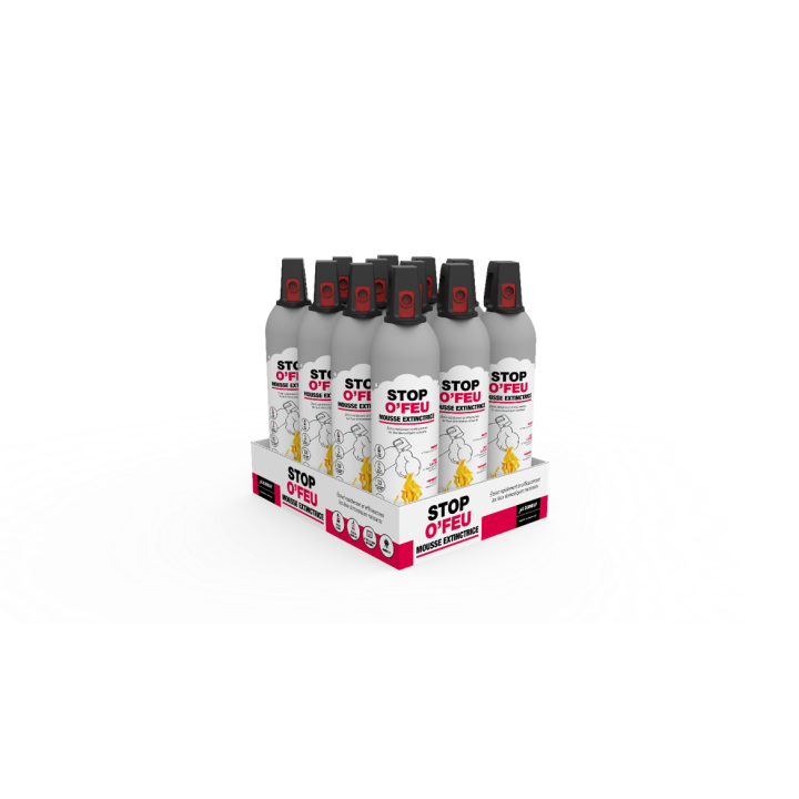 C/12 Mousse Extinctrice 750 Ml Stop O'Feu - Ref DN-042.ME750C C/12 Mousse Extinctrice 750 Ml Stop O'Feu - Ref DN-042.ME750C